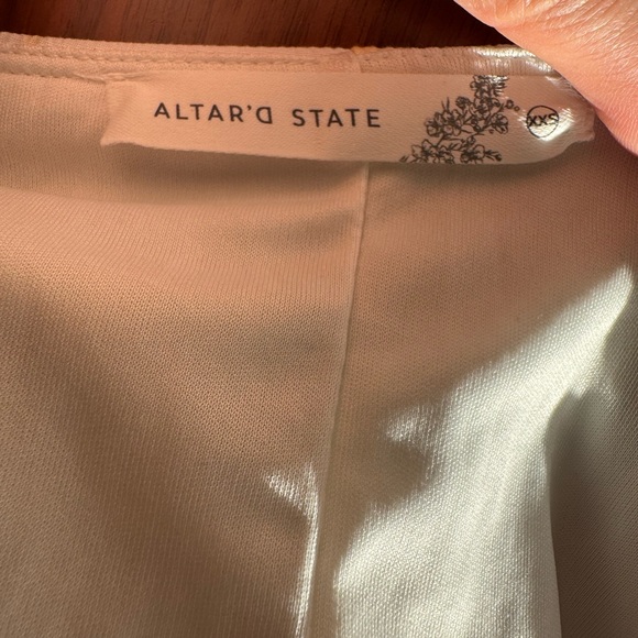 Altar’d State Yellow Floral Boho Dress XXS | Flowy Feminine | Good Condition - Picture 6 of 6